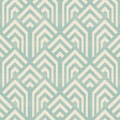 Fototapete - Abstract seamless striped geometric pattern on texture background in retro colors. Creative vector pattern for ceramic tile, wallpaper, linoleum, textile, web page background.