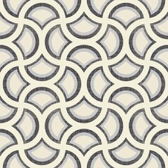 Fototapete - Abstract seamless pattern with wave stripes on texture background. Creative colorful geometric pattern can be used for ceramic tile, wallpaper, linoleum, textile, wrapping paper, web page background.