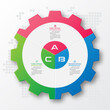 © GfxPapercut - Gear style  infographic template ,Business concept with 3 options,Vector illustration.