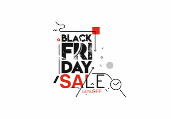 Wall Mural - Black Friday Sale Promotion Poster or banner Design, Special offer 60% off sale,  Promotion and shopping vector template.