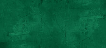 Dark Abstract Grunge Green Stone Concrete Paper Texture Background Banner