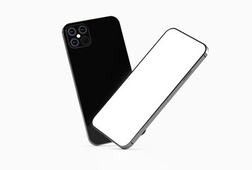 a digital smartphone device mobile phone 3d isolated