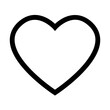 © Kagan Kaya - Heart Symbol Icon with Outline. Vector Image.