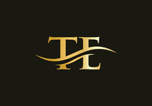 Initial TE Letter Icon Logo. TE Logo Design. TE Modern Creative Unique Elegant Minimal. 