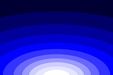 Sticker - Abstract striped concentric - blue background, Ellipse pattern, 