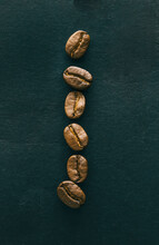 A Row Of Coffee Beans