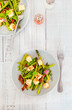 © Foodlovers - Asparagus salad peas flat beans thyme chives sun-dried tomatoes and paprika feta