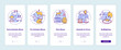 © IMG visuals icons - Animal abuse onboarding mobile app page screen with concepts. Cruelty for entertainment. Wildlife harm walkthrough 5 steps graphic instructions. UI vector template with RGB color illustrations
