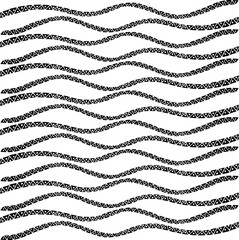 Wall Mural - Waves of stripes with a pattern. Background of stripes that are divided into fragments.