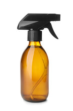 Cosmetic Spray Bottle On White Background