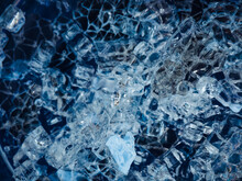 Texture Of Blue Glass Crystals 