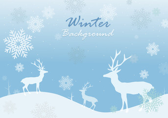 Wall Mural - Christmas Winter design background.