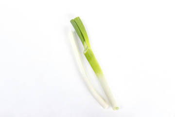 Green onion isolated on a white background