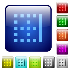 Poster - Right border color square buttons