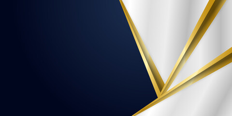 Blue and gold luxury background