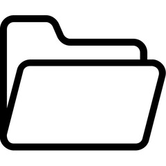 Poster - 
Folder Vector Line Icon
