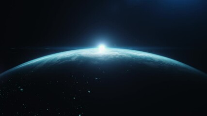 Wall Mural - earth globe in a futuristic performance