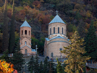 Wall Mural - Mama Daviti church, mount Mtatsminda in Tbilisi, Georiga