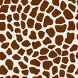 Giraffe seamless pattern with brown