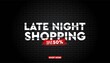 © elektra - Late night sale background wall template.
