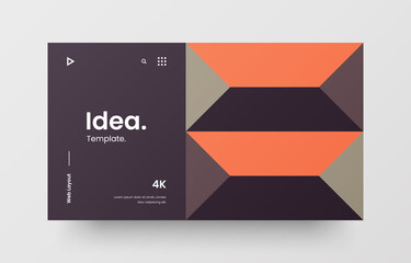 Wall Mural - website screen for responsive web design project development. abstract geometric pattern banner. cor
