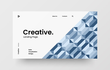 Wall Mural - website screen for responsive web design project development. abstract geometric pattern banner. cor