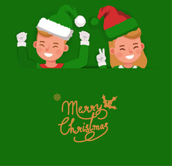 Wall Mural - Christmas character vector design for card, banner and background. no9