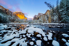 First Snow In Yosemite National Park