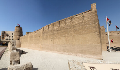 Wall Mural - DUBAI, UNITED ARAB EMIRATES - Aug 19, 2020: View into the historical town of Dubai