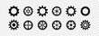 Gear wheel icon set. Simple Gear wheel collection. Cogwheel. Gear icons. Vector