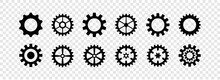 Gear Wheel Icon Set. Simple Gear Wheel Collection. Cogwheel. Gear Icons. Vector