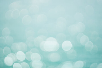 turquoise blur bokeh water empty teal background concept for modern eco spring banner, mint green ch