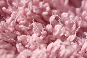 Macrophotography of fabric texture abstract background close up view.