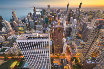 Wall Mural - Chicago, Illinois, USA Skyline