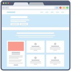 Web Layout Vector 