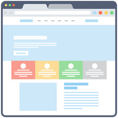 Web Layout Vector 