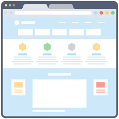 Web Template Vector 