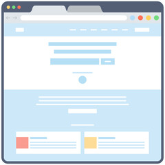 Web Template Vector 