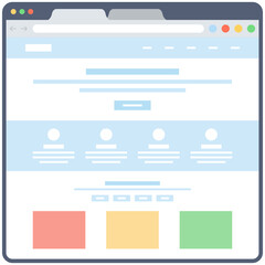 Web Template Vector 