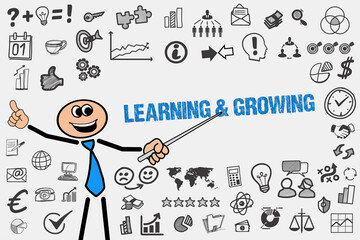 Sticker - Learning & Growing 