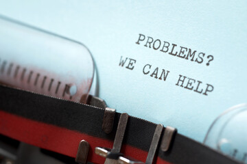 Poster - Problems? we can help