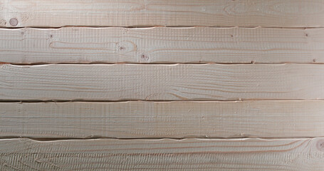 Wall Mural - Wooden plank background or texture with horizontal lines