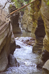 Poster - Stream in the valley .It travel point landmark of NAN Thailand 