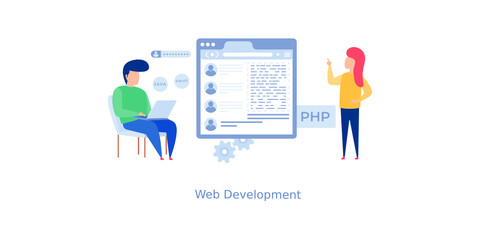 Web Development Illustration 