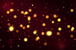 Dark Burgundy abstract background with bokeh lights and stars