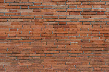  Texture of old Orange brick wall large background.