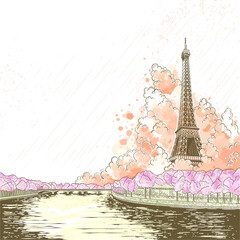 Wall Mural - Eiffel Towers