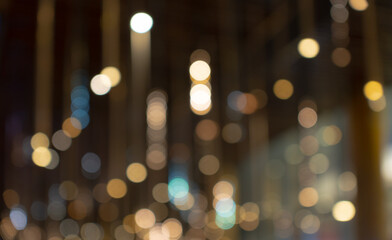 defocused picture of golden bokeh background