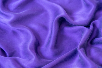 Smooth elegant violet natural silk luxury fabric texture as background