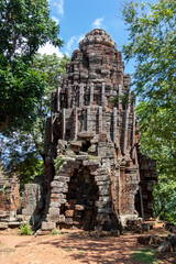 Poster - Temple Phnom Banon à Battambang, Cambodge